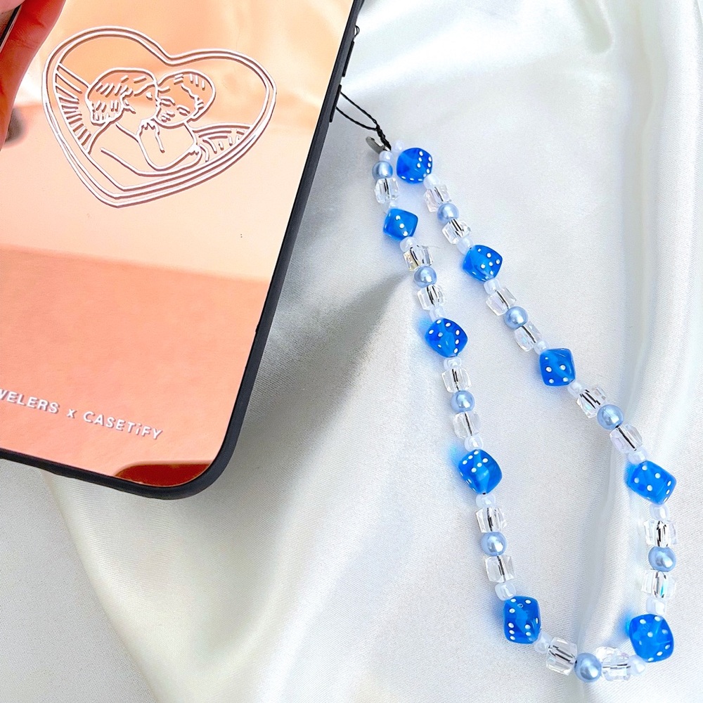 Beaded phone charm y2k aesthetic wildflower casetify